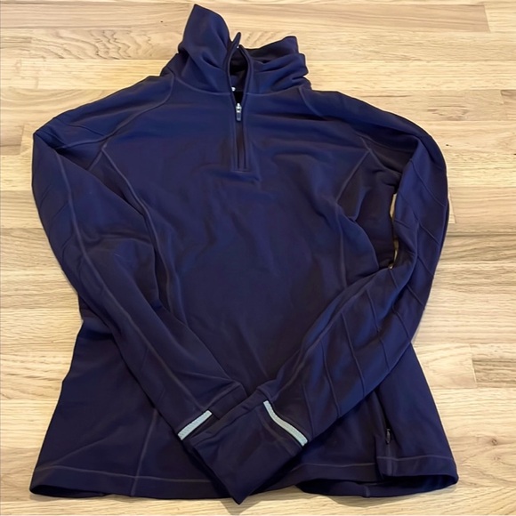 Lululemon blue athletic quarter zip jacket size 8 - Picture 1 of 3